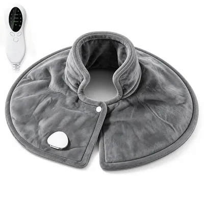 Produktbild von Elektrisches Nacken- und Schulterheizkissen aus Flanell, 10 Temperaturstufen, Abschaltautomatik, 45 x 50 cm, für Zuhause und Büro