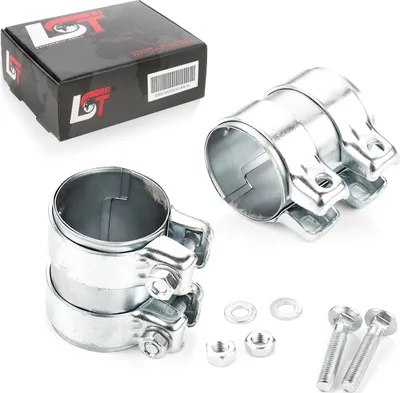 Produktbild von 2x Doppelschelle Auspuff 65 x 90 mm für Audi A6 für Seat für Skoda für VW Golf V