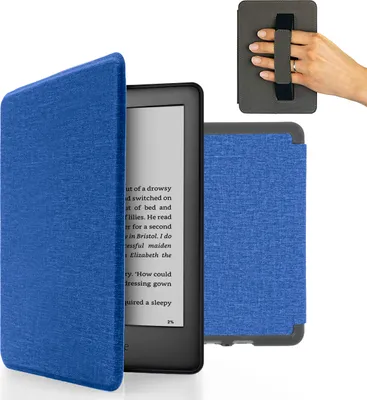 Produktbild von Hülle Kindle Paperwhite 10 Gen Modell 2019 J9G29R 6 Zoll Handschlaufe Dunkelblau