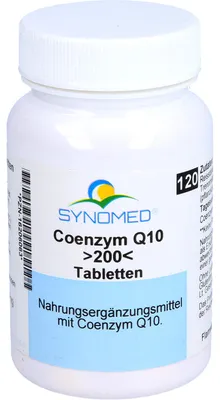 Produktbild von SYNOMED Coenzym Q10 200 Tabletten, 120 St. Tabletten