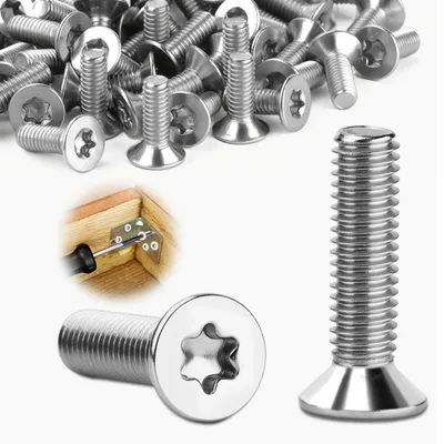 Produktbild von 30 Stück Senkkopfschrauben mit Torx-Antrieb, M4x25 mm, aus Edelstahl A2