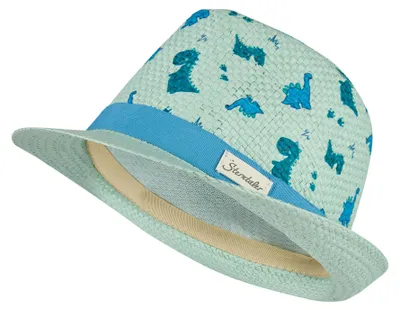 Produktbild von Sterntaler Kinder Strohhut Dino mit Sonnenschutz, leicht und atmungsaktiv