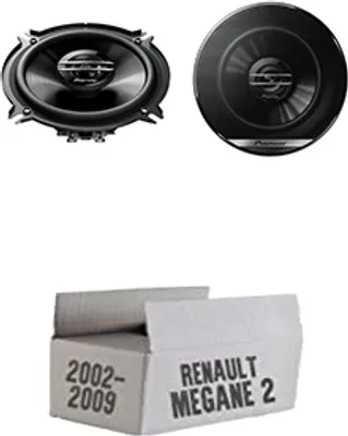 Produktbild von Lautsprecher Boxen Pioneer TS-G1320F - 13cm 2-Wege 130mm PKW Koaxiallautsprecher Auto Einbausatz - Einbauset passend für Renault Megane 2 - justSOUND