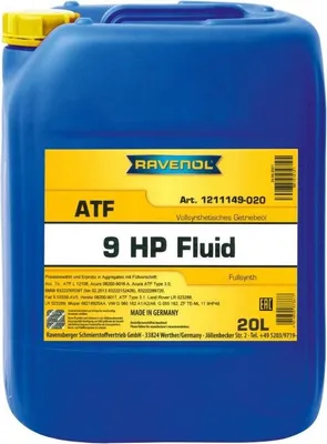 Produktbild von RAVENOL ATF 9HP ATF 9HP Automatikgetriebeöl Vollsynthetiköl 20L 1211149-020-01-999 für AUDI A4 Avant (8K5, B8) A6 Avant (4G5, 4GD, C7) A6 Avant