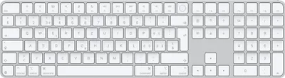 Produktbild von APPLE Magic Keyboard with Touch ID and Numeric Keypad for Mac models with Apple silicon - Swiss - White Keys