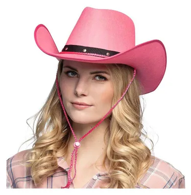 Produktbild von Cowboyhut Wichita – pinker Westernhut mit Kordel für Damen & Partys