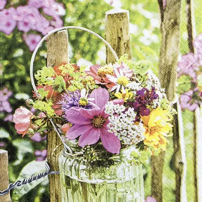 Immagine prodotto di Tovaglioli Flora - 33 x 33 cm, 20 pezzi, 1 confezione