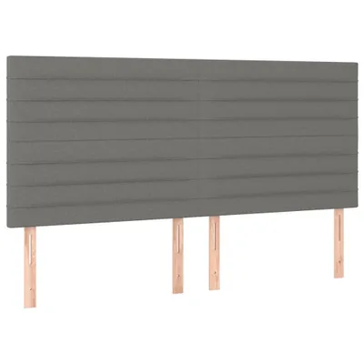 Immagine prodotto di Testiera Grigio Scuro 180x5x118/128 cm Tessuto