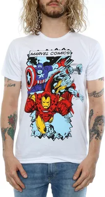 Produktbild von Marvel - T-Shirt für Herren BI37588 (M) (Weiß)