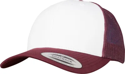 Produktbild von FLEXFIT 6606CF | Retro Trucker Colored Front - Farbe: Maroon/White/Maroon - Größe: One Size
