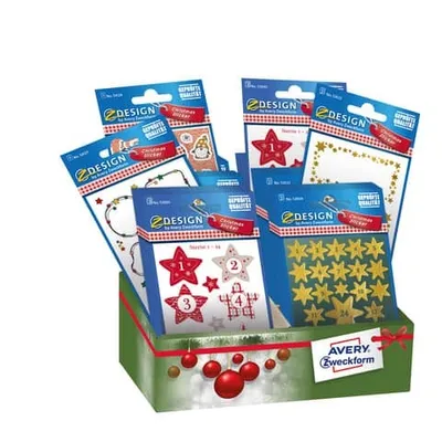 Produktbild von Weihnachtssticker Adventskalender-Zahlen, 60 Stück, sortie