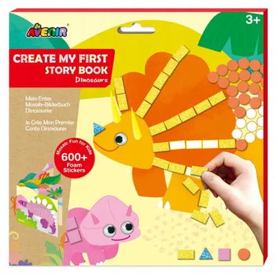 Produktbild von Avenir Erste Mosaikbuch Dinosaurier Kreativ Bastelset