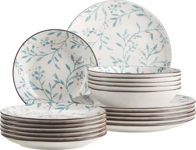 Produktbild von Teller Set, Porzellan Teller Set, Porzellan Olive Mäser