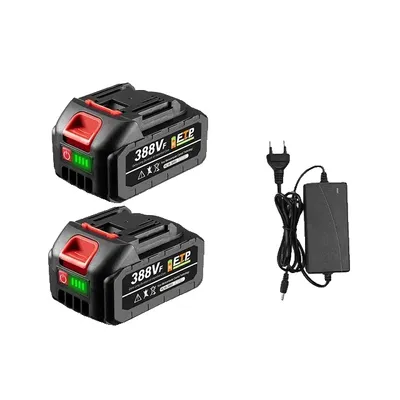 Immagine prodotto di Batteria ricaricabile agli ioni di litio, capacità 22500mAh, compatibile con gli elettroutensili Makita, caricabatterie 2x388VF-1