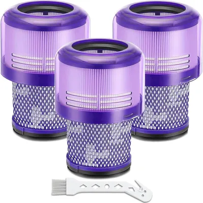 Produktbild von V11 Filter für Dyson, 3 Stück Ersatzfilter für Dyson V15 Detect, Ersatz Filter für Dyson V11 V15 SV14 SV17 SV22 Absolute Extra Pro Torque Drive Animal Staubsauger, Ersetzen Sie # DY970013-02