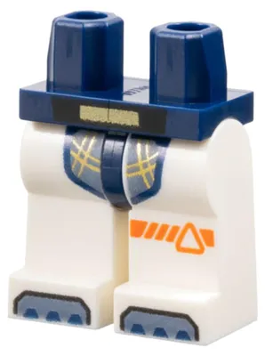 Immagine prodotto di LEGO, blu scuro (ancas) e bianco (gambe) (970c01pb67) – nuovo