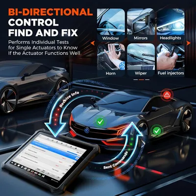 Productafbeelding van OBD2 Scanner - Diagnoseapparaat - Auto Uitlezer - Codelezer - Uitleesapparaat - 38 Servicefuncties