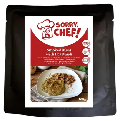 Obrázek produktu pro Sorry Chef Uzené maso s hrachovou kaší, hotové jídlo 300 g