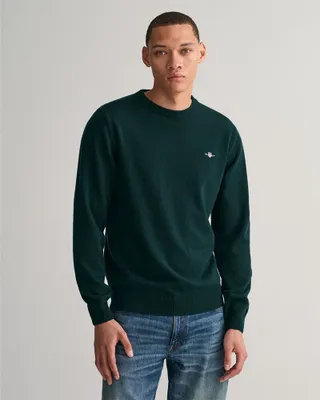 Produktbild von Gant Superfine Lambswool Pullover Grün S Mann Grün S