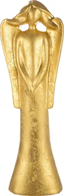 Obrázok produktu pre Gilde figúrka, anjel, "Cecilia", keramika, zlatá farba, , d. 10 cm, š. 17,5 cm, v. 56 cm 55420