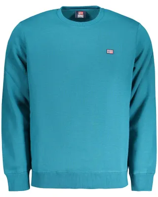 Produktbild von Herren Langarm-Sweatshirt Blau - Gefüttert mit Rundhalsausschnitt