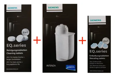 Produktbild von SIEMENS Reinigungstabletten + Entkalkungstabletten + Wasserfilter für EQ Series