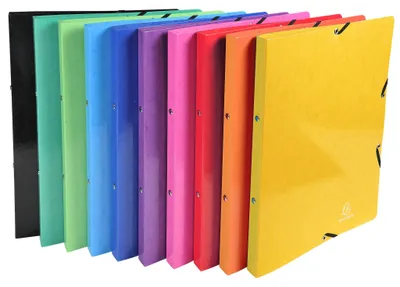 Zdjęcie produktu dla Segregator ringowy z gumką 4 ringi 15mm Iderama - A4 kolory assorted