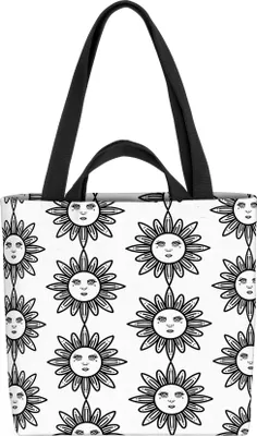 Produktbild von VOID Sonne Mandala Indien Yoga Tattoo Tasche 33x33x14cm,15l Einkaufs-Beutel Shopper Einkaufs-Tasche Bag