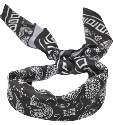 Zdjęcie produktu dla Urban Classics TB6442 | Bandana z dużym wzorem 80x80 cm – kolor: czarna bandana aop – rozmiar: jeden rozmiar
