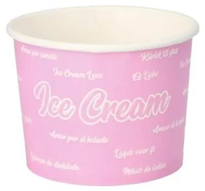 Produktbild von 1000 Eisbecher, Pappe rund 250 ml Ø 9,5 cm · 6,2 cm