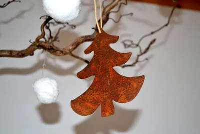 Produktbild von Rostdeko Tannenbaum zum Hängen