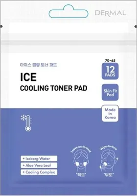 Obrázok produktu pre PRESENT SKIN Pad Ice Cooling Toner – vlhčené utierky na tvár, 12 ks