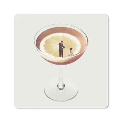 Produktbild von MuchoWow® Mauspad Mousepad Alkohol - Jahrgang - Schnaps 30x30 cm - Mousepads - Maus Mat - Pad - Mausunterlage - Gaming