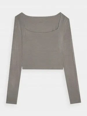Produktbild von Damen Longsleeve tailliert mit Rautenausschnitt aus Viskose-Stretch Größe L