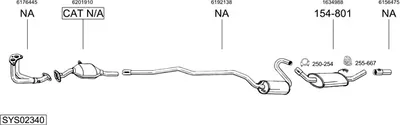 Produktbild von BOSAL Abgasrohr Auspuffrohr für VW GOLF II (19E, 1G1) Vorne 784-309