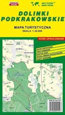 Zdjęcie produktu dla Dolinki Podkrakowskie 1:30 000 mapa turystyczna