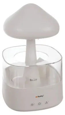 Produktbild von Ruhhy 24378 Multifunktionaler Luftbefeuchter, Schwammmodell, 10 W, 450 ml, weiß