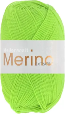 Produktbild von Lana Grossa - Meilenweit 100g Merino Extrafine uni 2449 maigrün