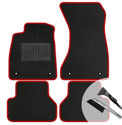 Produktbild von Velours Fußmatten Set Automatten ROTE passend für: Skoda Octavia III 2012-2020