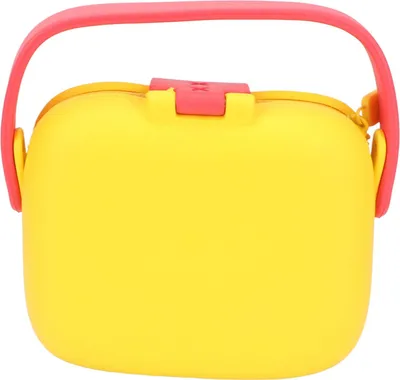 Immagine prodotto di Borsa fotografica per bambini, motivo cartoon, multicolore, custodia imbottita, grande capienza, borsa a tracolla per bambini e bambine, gialla