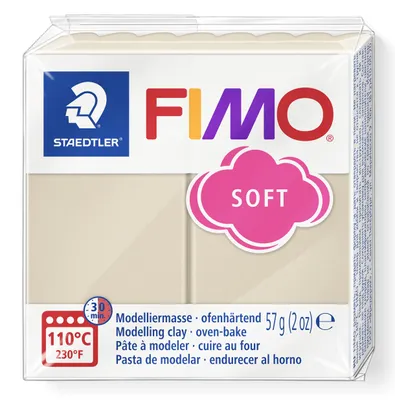 Produktbild von STAEDTLER FIMO soft 8020 ofenhärtende Modelliermasse Einzelprodukt, 57g, sahara