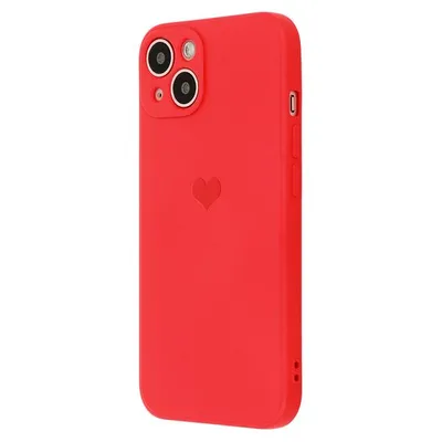 Produktbild von SILICONE HEART CASE Rot für Apple iPhone 13 Pro