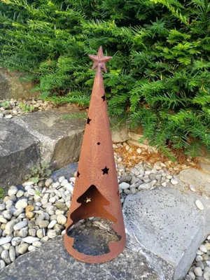Produktbild von Edelrost Windlicht Tipi Edelrost Windlicht Tipi - groß: Stern