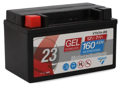 Obrázek produktu pro Cartec Gel motocyklová baterie YTX7A-BS 7Ah 160A
