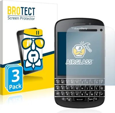 Produktbild von 3x BROTECT Schutzglas für BlackBerry Q10 Schutzfolie Panzer Folie Glas Display Schutz klar