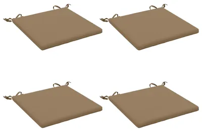 Obrázek produktu pro Polštářky na sezení, sada 4 kusů, SOEST, 100% polyester, barva taupe
