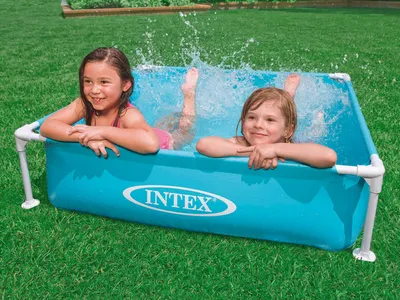 Produktbild von 157173NP Frame Pool Mini 122 X 122 X 30 Cm (L X B X H) Farbe: Blau