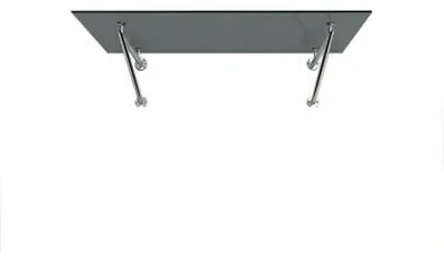 Immagine prodotto di Glaswerk Westfalen- (V)120x90cm baldacchino in vetro grigio+supporto