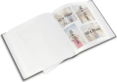 Productafbeelding van Hama Fine Art, groot fotoalbum, 30x30 cm, 80 witte pagina's, grijs. Artikelnummer: 2782