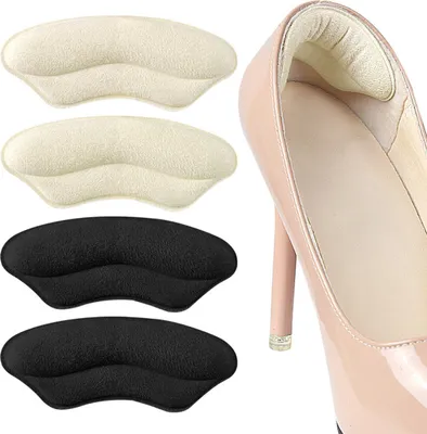 Produktbild von 4 Paar Fersenpolster für zu weite Schuhe, Smallbee Ferseneinlagen für zu große Schuhe, Einlagen mit Grip, Geschenk